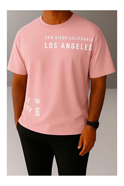 ZEMLİYA Unisex "San Diego & Los Angeles" Printed T-Shirt -Modern Style