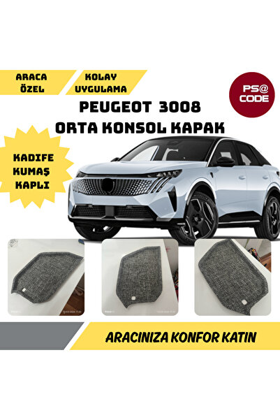 psa code Peugeot 3008 Orta Konsol Kadife Kumaş Kaplı Kapak