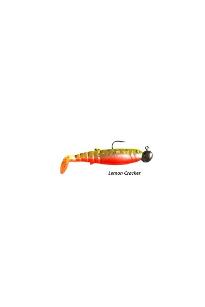 Savage Gear Cannibal Shad 6.8cm 8gr Hazır Zokalı LRF Silikon Yem Lemon Cracker