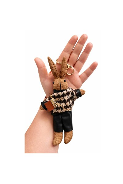 Dinç Spor Tavşan Charm Anahtarlık Peluş Çanta Süsü Sevimli Tavşan Anahtarlık ...