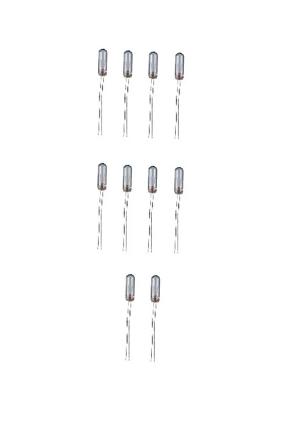OEM Set of 10 miniature bulbs T1 1/4 12V/DC 0.9W 75mA incandescent 11.7x4.1x2...