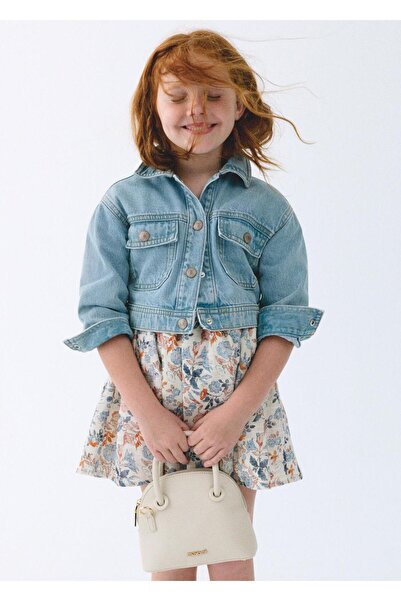 MAYORAL Κοριτσίστικο τζιν μπουφάν μπλε