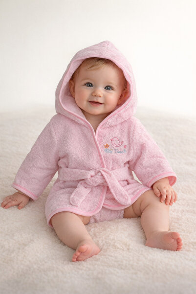 Lilo Co Baby Hooded Bathrobe Pink