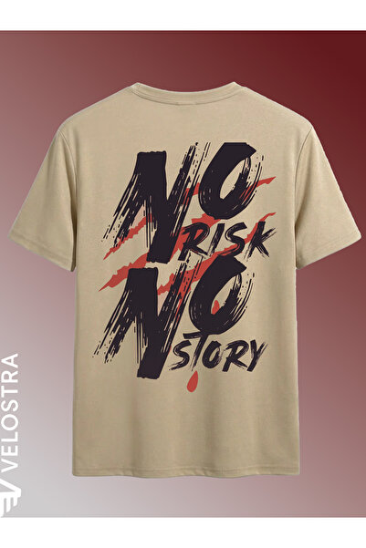 Velostra Unisex No Risk No Story Printed Oversized Comfortable Daily Use Comb...