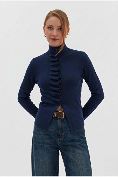 Nish&Chic Volanlı Slim Hırka