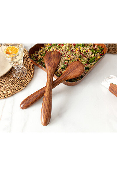 Madame Coco Marseille Salad Spoon Set & Adenya Basket
