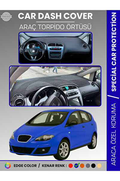 e-biz غطاء لوحة التحكم SEAT ALTEA (2010-2015) سجاد حماية كاملة من الأشعة فوق ...