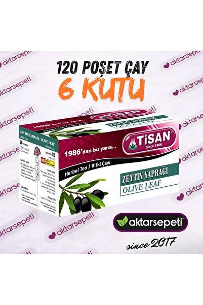 Tisan Zeytin Yaprağı Çayı | 6 Kutu | 120 Poşet Çay