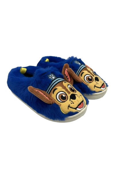 PAW PATROL Papuci de casă cu talpă din cauciuc și aplicații Chase Blue 26-27 EU