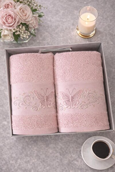 Casa Camelia 100% Cotton Piece Towel Set, Head Towel and Bath Towel