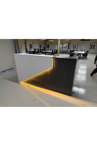 ENG OFİS MOBİLYALARI 180cm / 200cm / 220cm ACOUSTİC LEDLİ KARŞILAMA BANKOSU