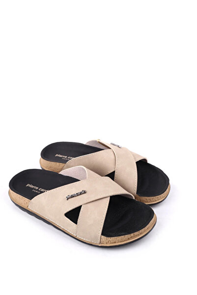 Pierre Cardin Pc-7430 Women's Cross Detail Anatomical Slippers