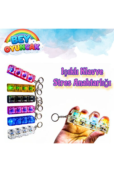 Led Anahtarlık Işıklı Klavye Stres Anahtarlığı