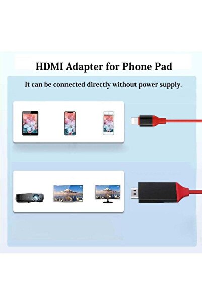 Generic محول Lightning إلى HDMI معتمد من Apple MFi لتوصيل الهاتف بالتلفزيون