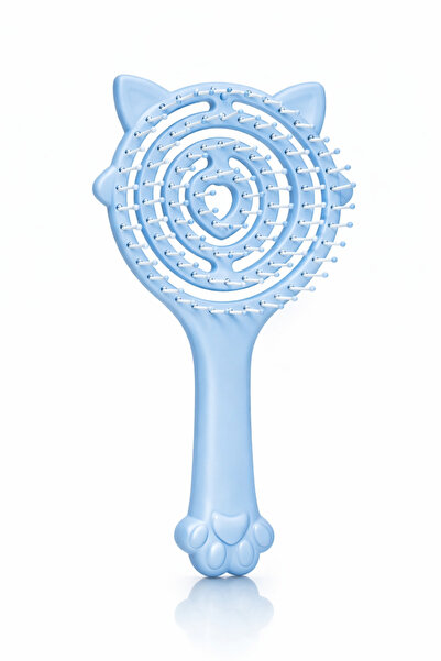 Masdala Egar Cat Figured Hair Combing Brush, Anti-Hair Loss, Non-Painful Design