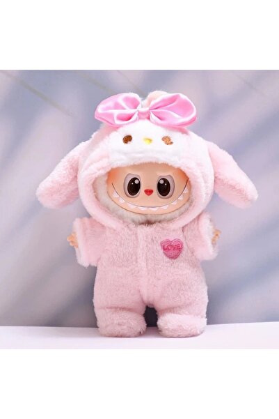 Generic Labubu Doll Outfit – Soft Pink Pajamas