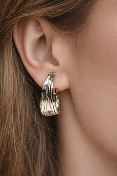 Takıtolia أقراط زيميرا سيريز رينج من الفضة باللون الرمادي