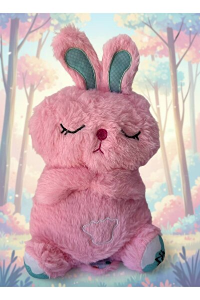 farddad لعبة أرنب قابلة للتنفس وبري مع موسيقى وإضاءة، رفيق نوم للأطفال بلونين...