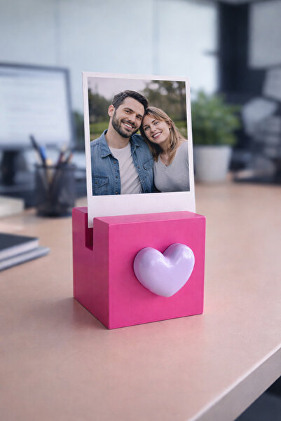 unique florya Βάση φωτογραφιών με καρδιά, θήκη για κάρτα μνήμης, διακοσμητικό...