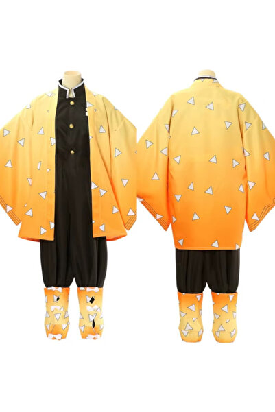 Butic Anime Cosplay Demon Slayer Zenitsu Agatsuma Peruk