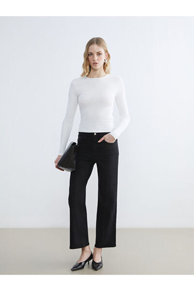 LC Waikiki Rmz Gi̇yi̇m Farkiyla High Waist Wide Leg Women's Jean Pants