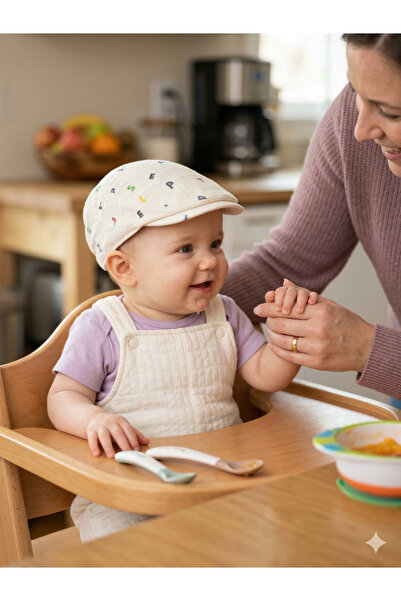 PIECE SIGNATURE 100% Linen Baby Beanie (0-18 Months) (Size 43-46 cm) (Unisex)