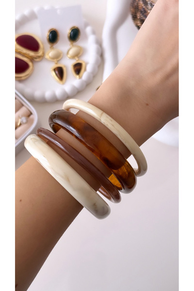 Derya Çelik Takı Akrilik 4’Lü Set Bilezik