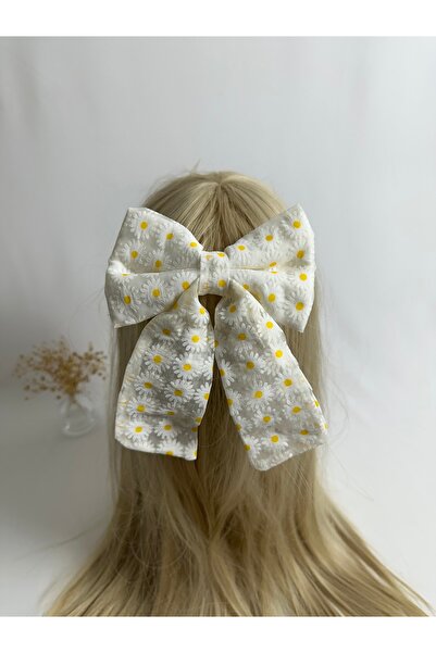 MegssStore مشبك تلقائي على شكل فيونكة منقوشة