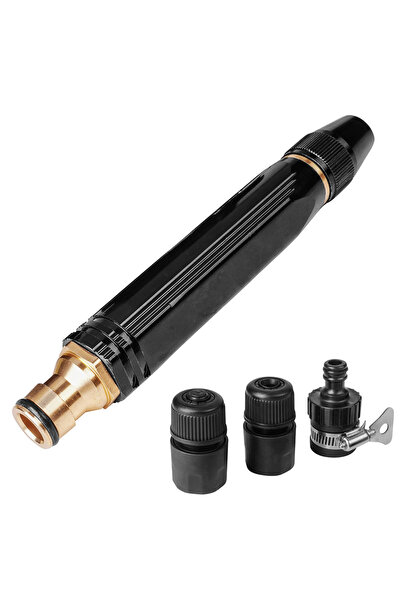 Magdeal Adjustable multi-function metal hose nozzle, 3 spray modes