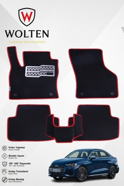 w wolten german engineered AUDİ-A3-SEDAN-(2020-sonrası) İÇİN EVA İÇ PASPAS TA...