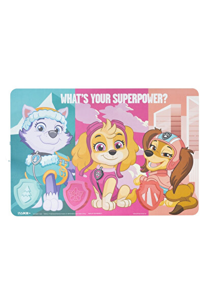 PAW PATROL Βάση πιάτων Girl Superpowers για τραπεζαρία, 43x28 ​​εκ. Ροζ 43 x 28