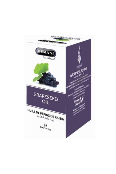 HEMANI Pure Cold Pressed Grape Seed Lightweight Skin Essential Oil (30ml)