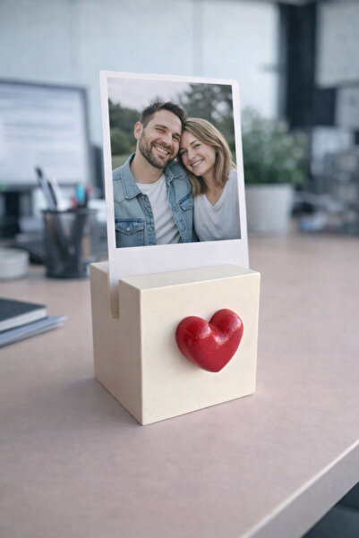 unique florya Βάση φωτογραφιών με καρδιά, θήκη για κάρτα μνήμης, διακοσμητικό...