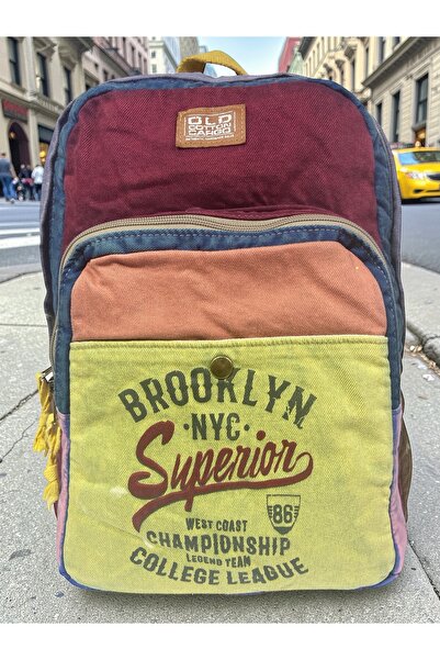 Old Cotton Quality Vintage Casual Design Daily Outing Sports Backpack Matanza...