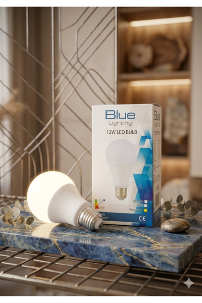 ÖZEMEK BLUE 12W LED AMPUL GÜNIŞIĞI 4000K E27 1080 LÜMEN