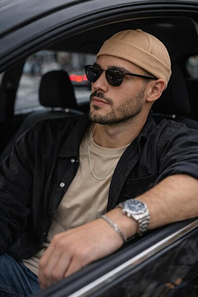 Wearflawless Căciulă Docker pentru bărbați, Căciulă ajustabilă tip Skull Cap,...