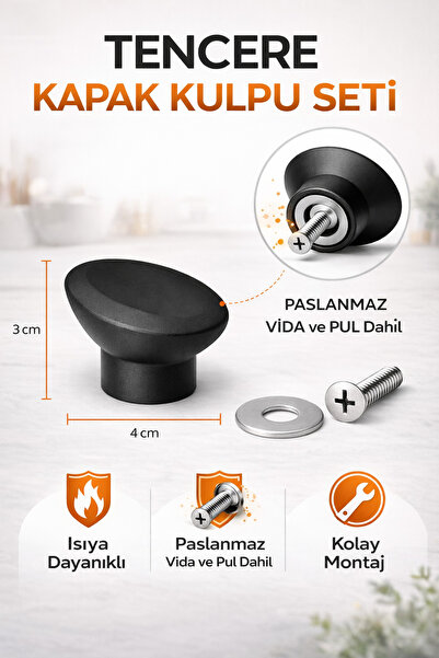 arcaK2 Tüm Markalar Tencere kapak Topuz Model Kulp seti