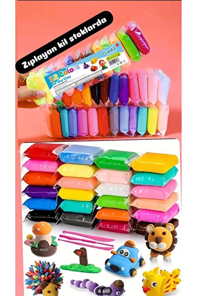 Party City Softi 12 Li Zıplayan Ve Havayla Kuruyan Yumuşak Kil Kendin Yap Seti