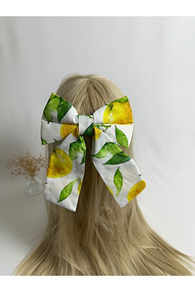 MegssStore مشبك تلقائي على شكل فيونكة منقوشة