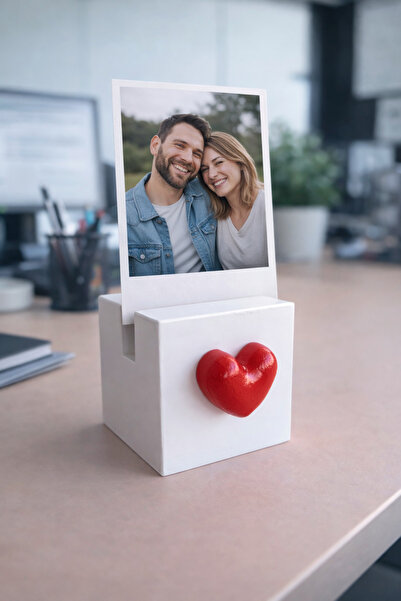 unique florya Βάση φωτογραφιών με καρδιά, θήκη για κάρτες μνήμης, διακοσμητικ...
