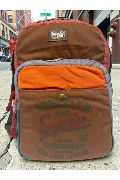 Old Cotton Quality Vintage Casual Design Daily Outing Sports Backpack Matanza...