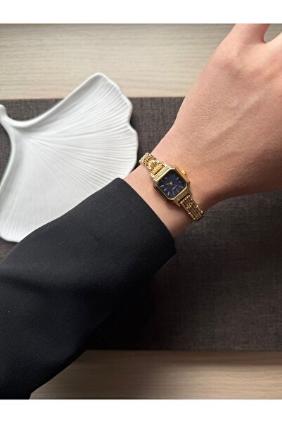 rubsey Women's Wristwatch Tiny Square Inside Blue