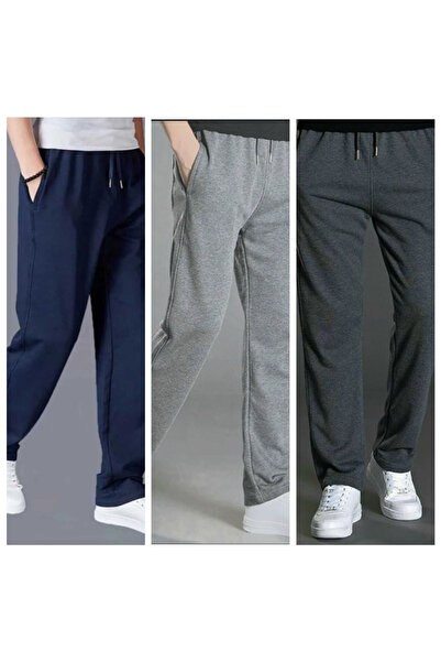 GOLSREY 3-Piece Men's Pants with Relaxed Cut and Comfortable Waist (Regenerat...