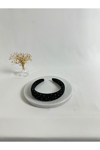 MegssStore Emerald Green Buzzy Stone Thin Curved Crown Headband