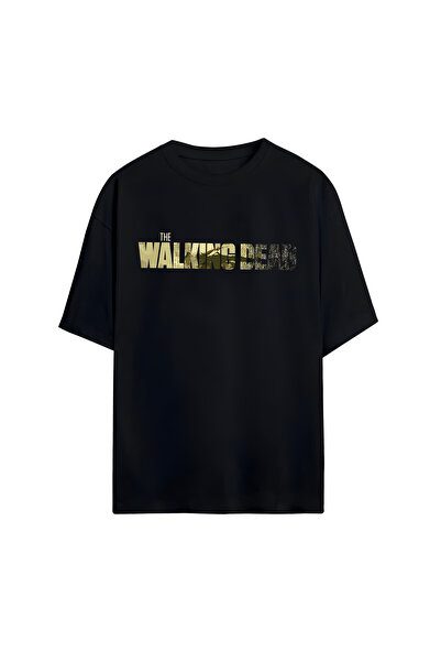 STİL-X Tricou oversize unisex cu imprimeu The Walking Dead, 100% bumbac
