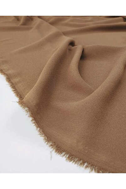 Kumaş Parça Țesătură crep în culoarea maro nurcă, 145x275cm