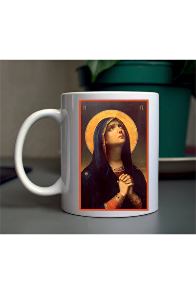 OEM Cana ceramica personalizata - icoana Maica Domnului - cadoul ideal