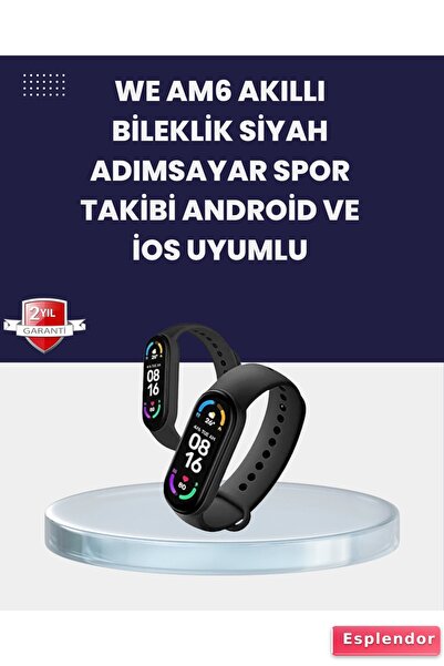 esplendor Titreşimli Bildirimli Akıllı Saat – Uyku Analizi ve Spor Modlarıyla