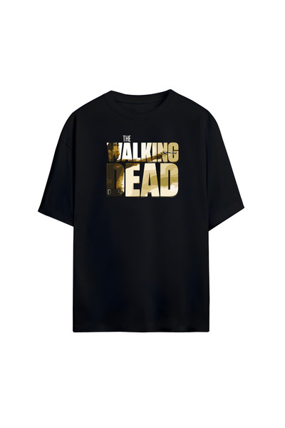 STİL-X Tricou oversize unisex cu imprimeu The Walking Dead, 100% bumbac