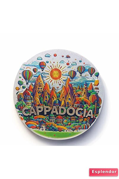 esplendor Kapadokya Temalı Silikon Buzdolabı Magneti Model 3